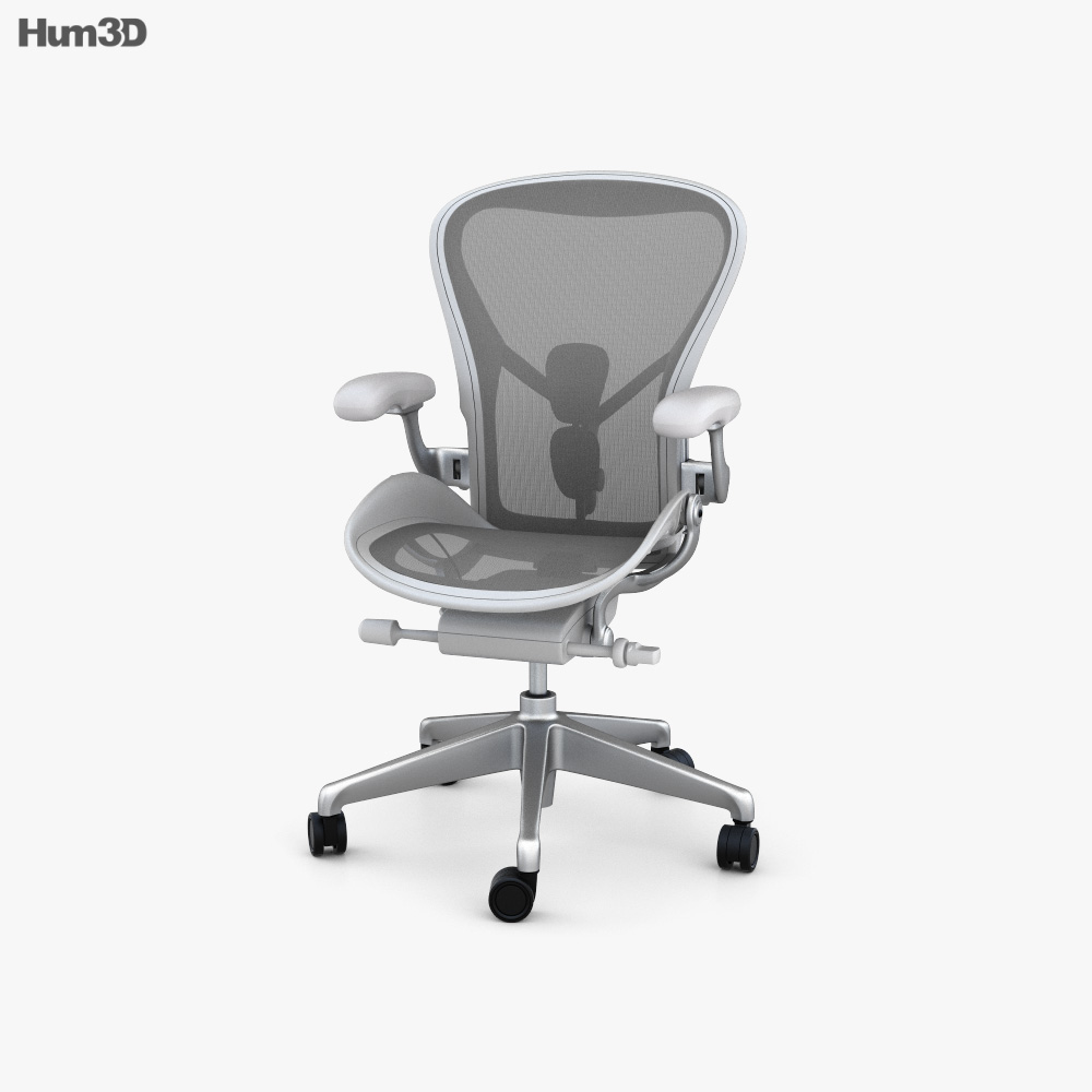 Herman Miller Aeron Cadeira de Escritório Modelo 3d