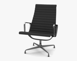 Herman Miller Eames Aluminum Group Lounge chair 3D модель