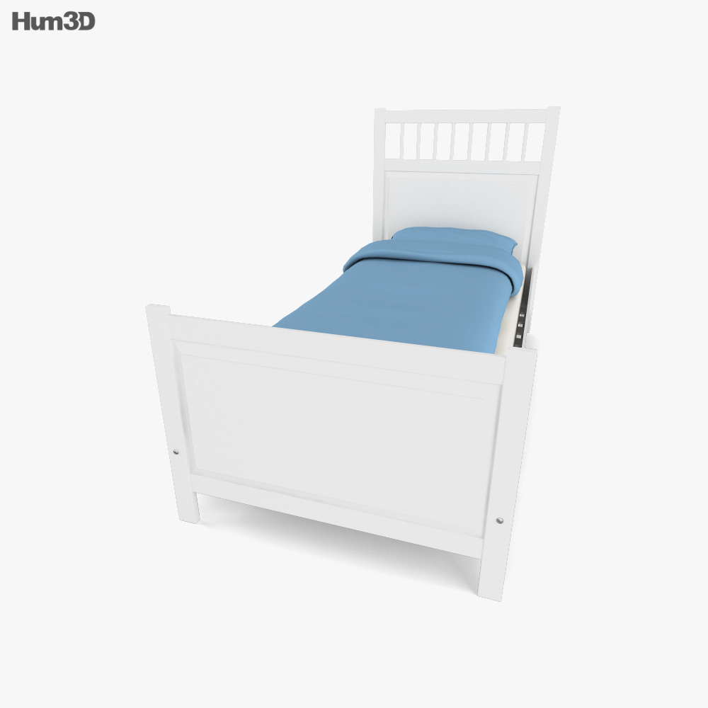 IKEA HEMNES ベッド 3D model - ダウンロード 家具 on 3DModels.org