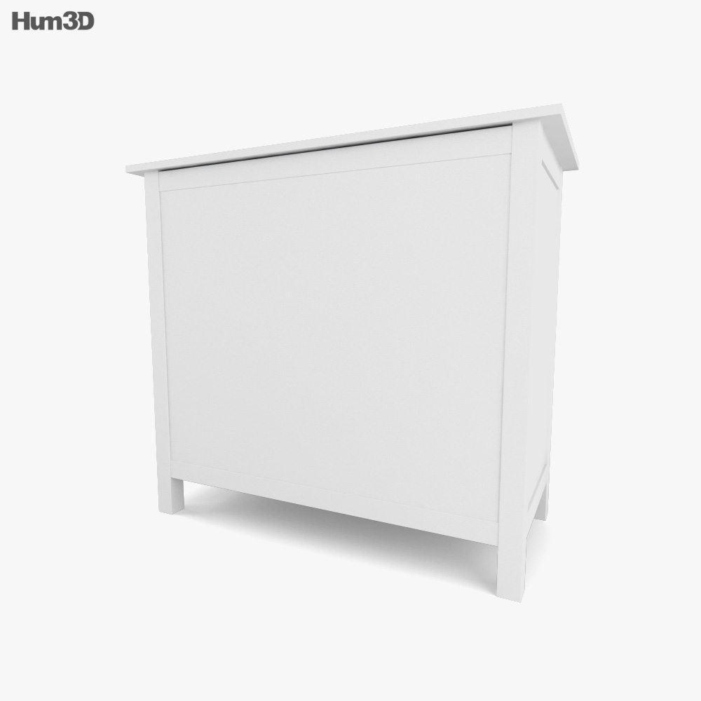 IKEA HEMNES Cassettiera 3 Modello 3D
