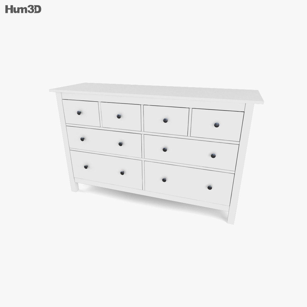 Ikea Hemnes Chest Of Drawers 8 3d Model, Parts For Ikea Dresser