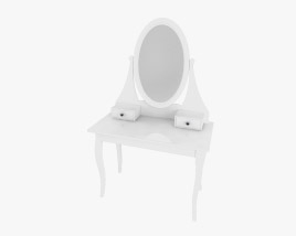 IKEA HEMNES Dresser & mirror 3D model