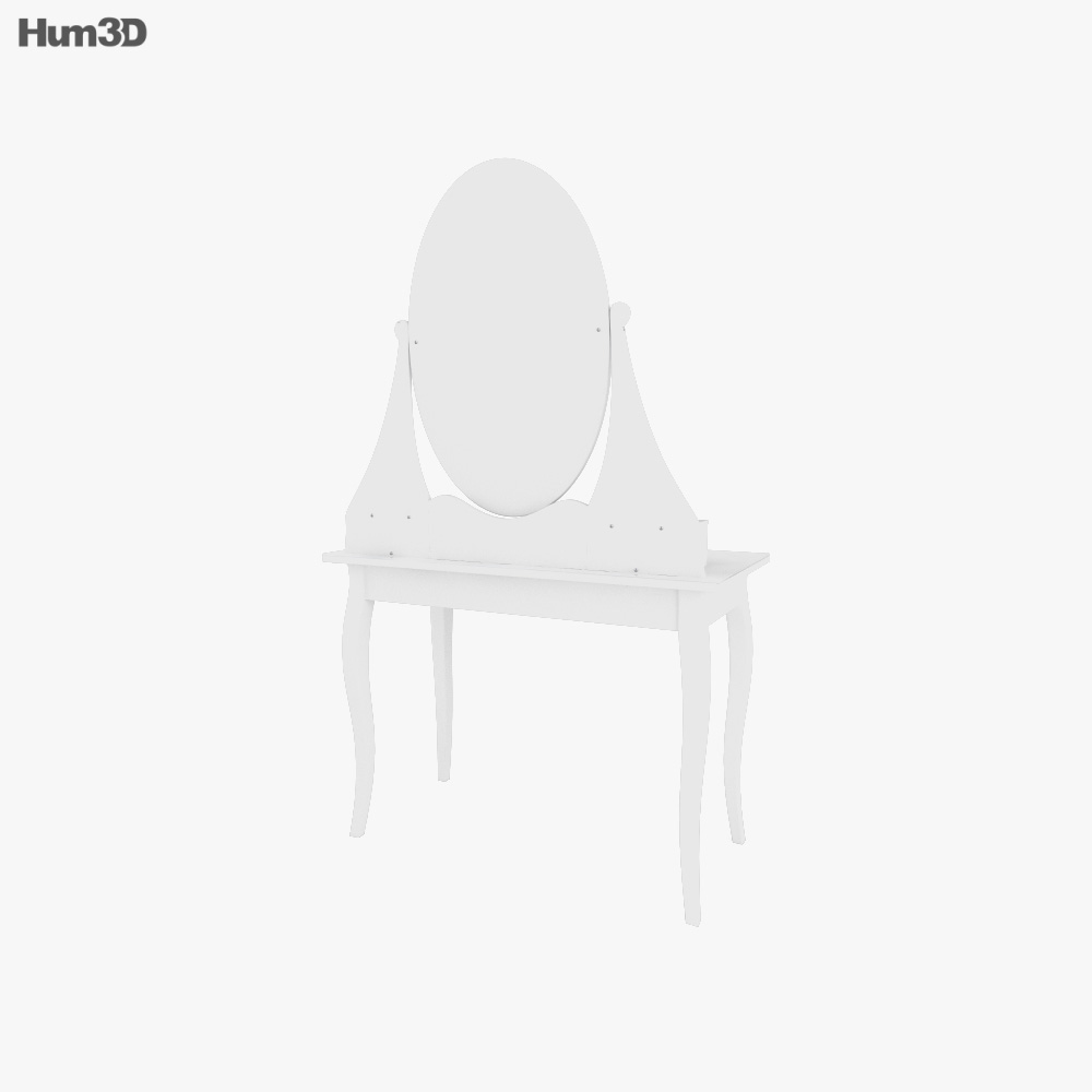 IKEA HEMNES Dresser & mirror 3d model