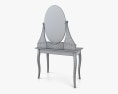 IKEA HEMNES Dresser & Specchio Modello 3D