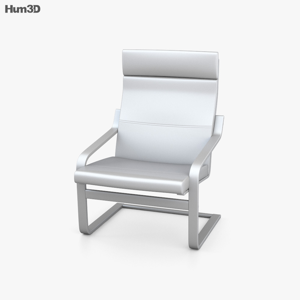 IKEA Poang Armchair 3D model Furniture on Hum3D