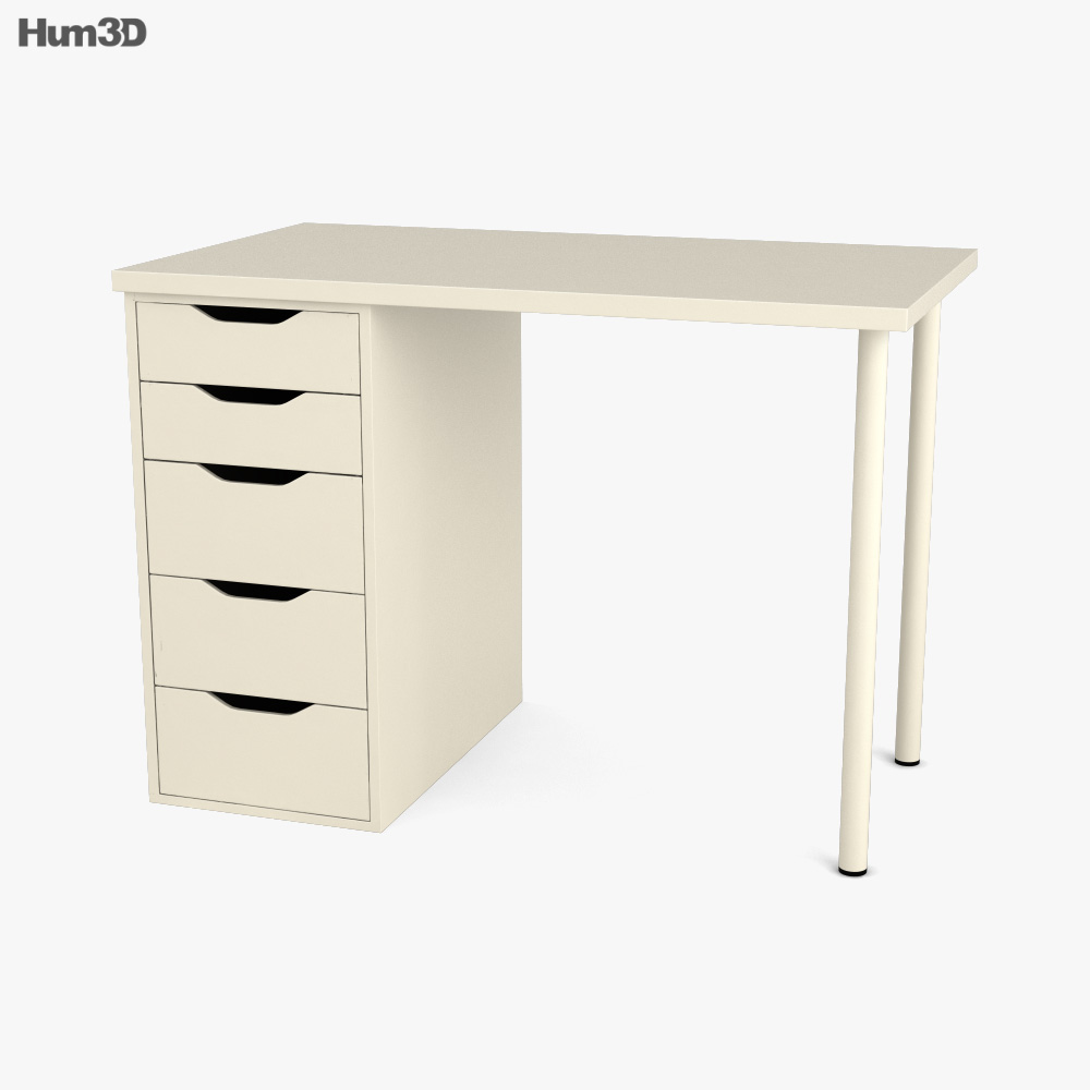 IKEA Linnmon Scrivania per computer Modello 3D