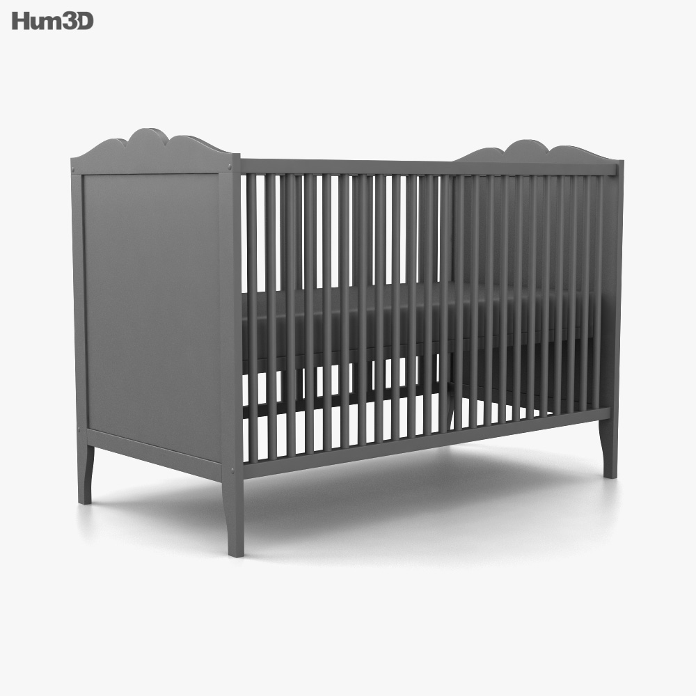 Onze onderneming vergeven noodzaak IKEA Hensvik Crib 3D model - Furniture on Hum3D