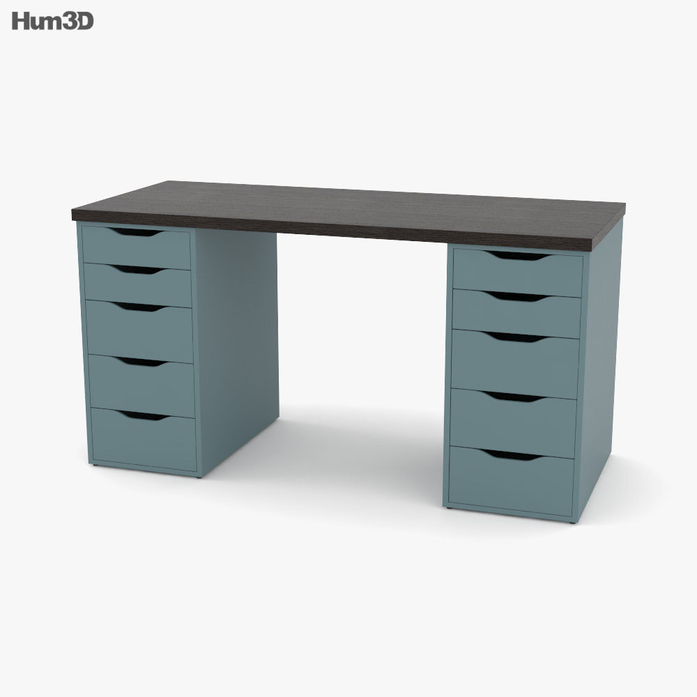 IKEA Lagkapten 办公桌 table 3D模型