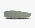 Ico Parisi Gebogenes Sofa 3D-Modell
