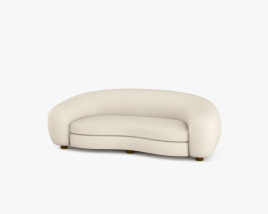 Jean Royere Polar Bear Sofa 3D model