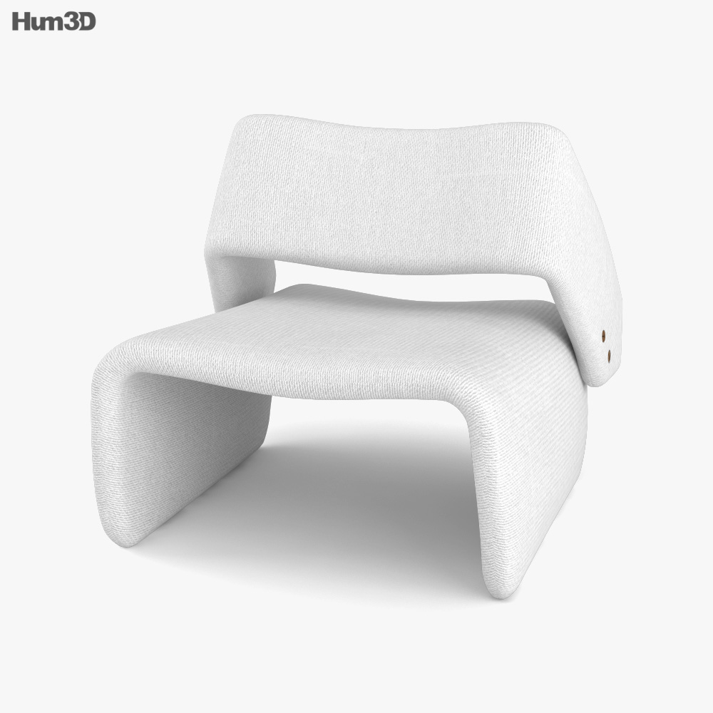 Jorge Zalszupin Ondine Lounge chair 3D model