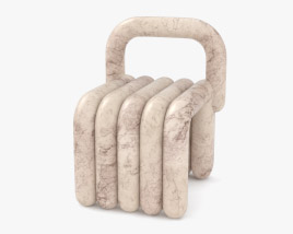 Kelly Wearstler Nudo Easy Chair Modello 3D
