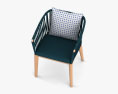 Kettal Bitta Dining 扶手椅 3D模型