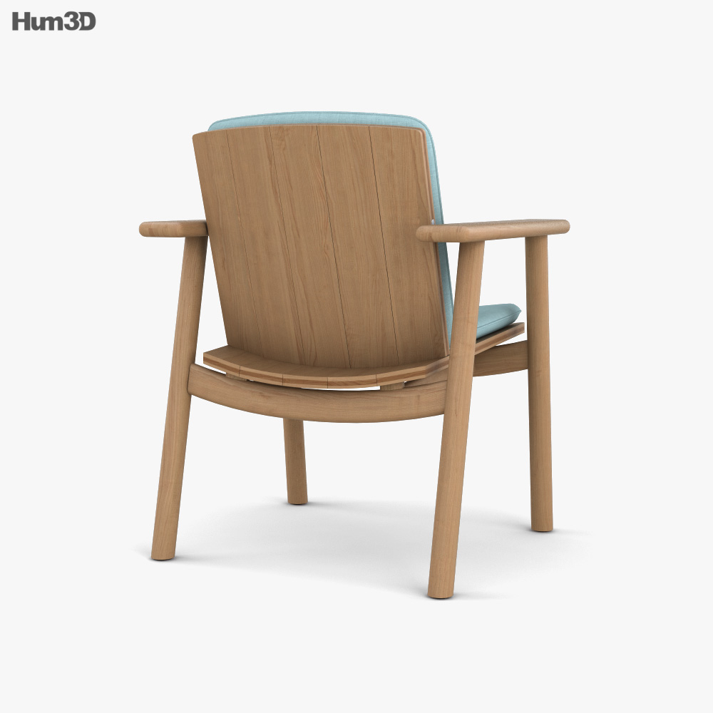 Kettal Riva Dining armchair 3d model