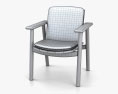 Kettal Riva Dining armchair 3d model