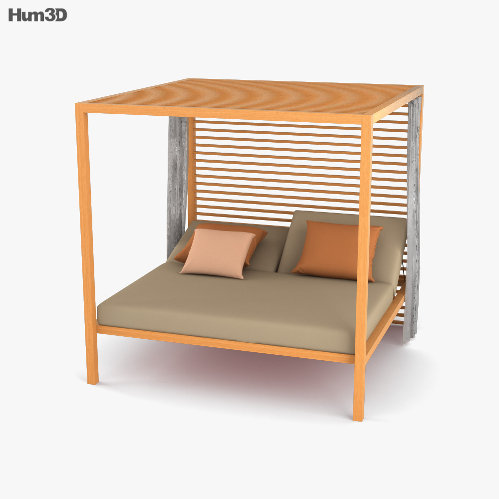 Kettal Daybed Cama Modelo 3d