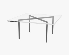 Knoll Ludwig Mies Van Der Rohe Barcelona Table Modèle 3D