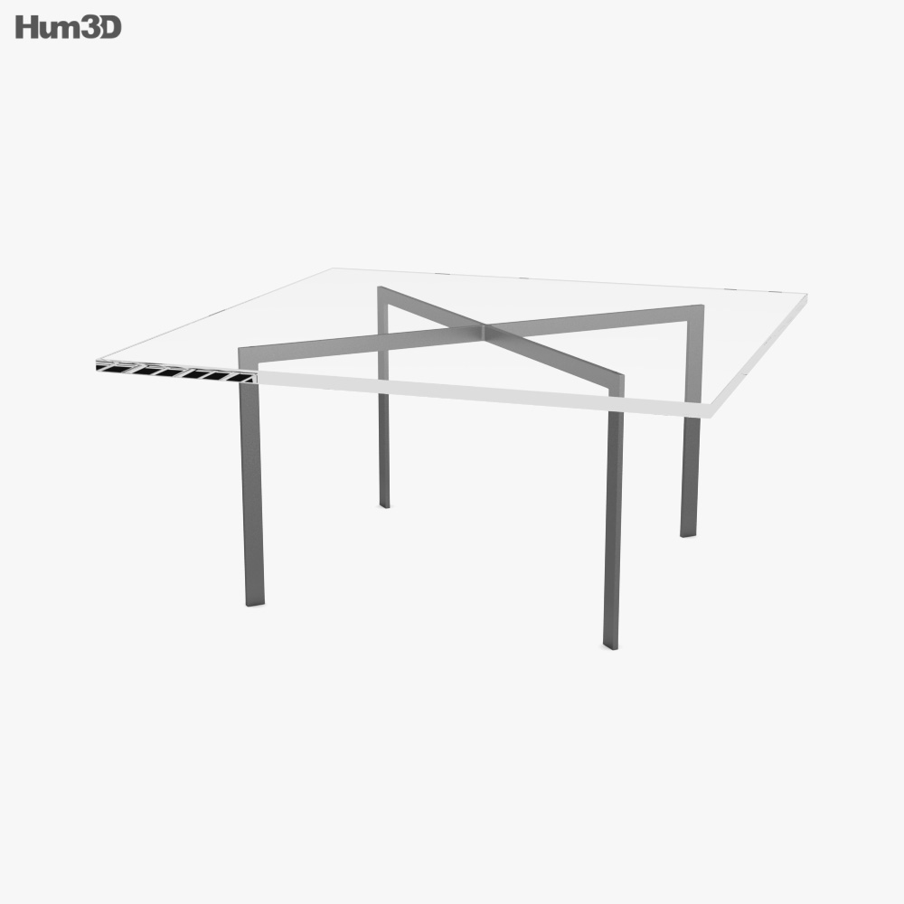 Knoll Ludwig Mies Van Der Rohe Barcelona Table 3D model