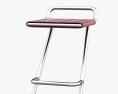 Kristalia Leather Bar stool 3d model