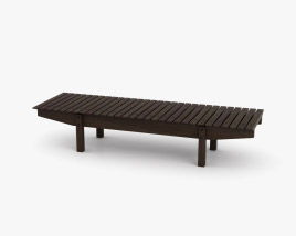 LinBrasil Mucki Bench 3D model