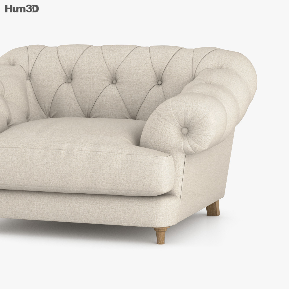 Loaf Bagsie Love Seat 3D model - Furniture on Hum3D