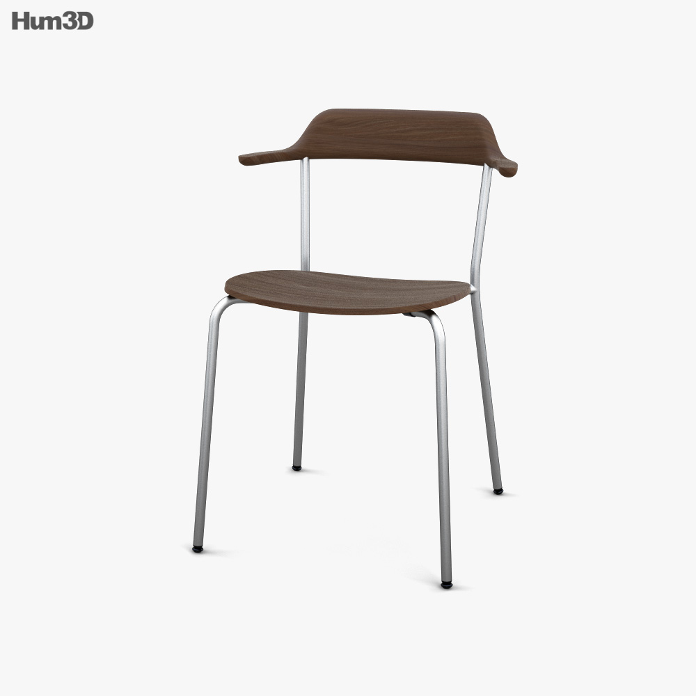 Maruni Hiroshima Stackable 扶手椅 3D模型