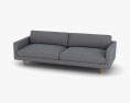 Maruni Hiroshima Wide Two-Seat sofa 3d model