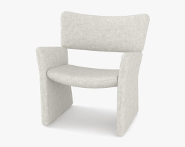 Massproductions Crown Easy Chair 3D model