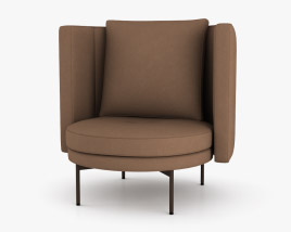 Minotti Torii Fixed 扶手椅 3D模型