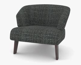 Minotti Reeves Large Armchair 3D model