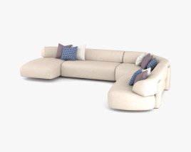 Moroso Gogan Sofa 3D model