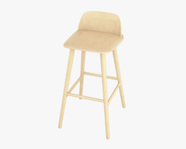 Muuto Nerd Bar stool 3D model