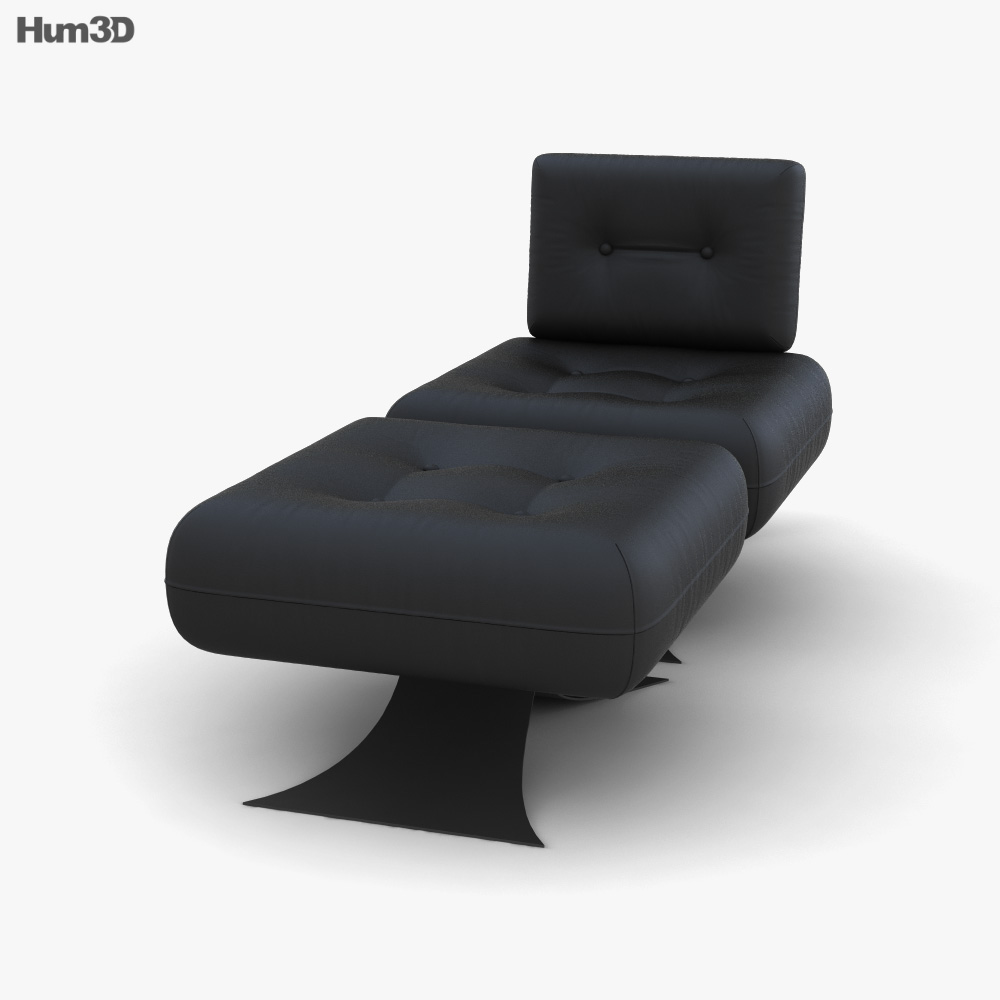 Oscar Niemeyer Alta Cadeira de Lounge Modelo 3d