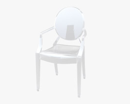 Philippe Starck Louis Ghost Chaise Modèle 3D