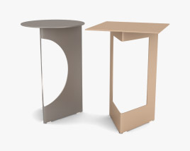 Pianca Duetto 테이블 3D 모델 