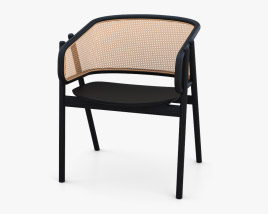Podium Cane Armchair 3D model