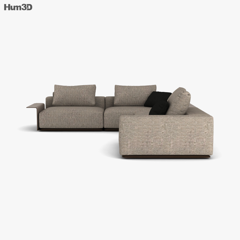 Poliform Westside Sofa 3D model - Furniture on Hum3D