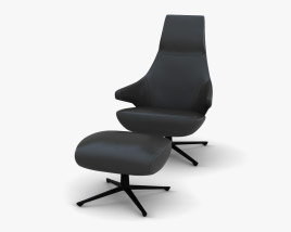 Poltrona Frau Jay Lounge armchair 3D model