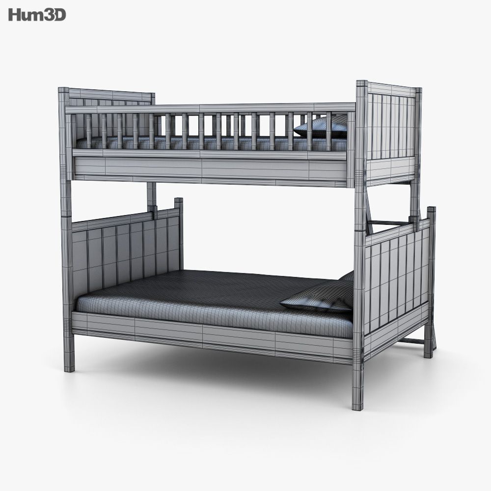 Pottery Barn Camp Twin Over Full Bunk, Pottery Barn Camp Bunk Bed