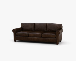 Restoration Hardware Lancaster Leather sofa 3D model