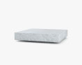 Restoration Hardware Low Marble Plinth Square Coffee table 3d model