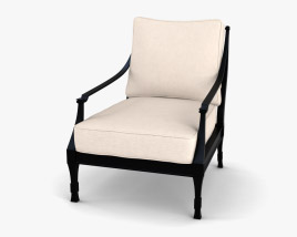 Restoration Hardware Antibes Luxe Loungesessel 3D-Modell