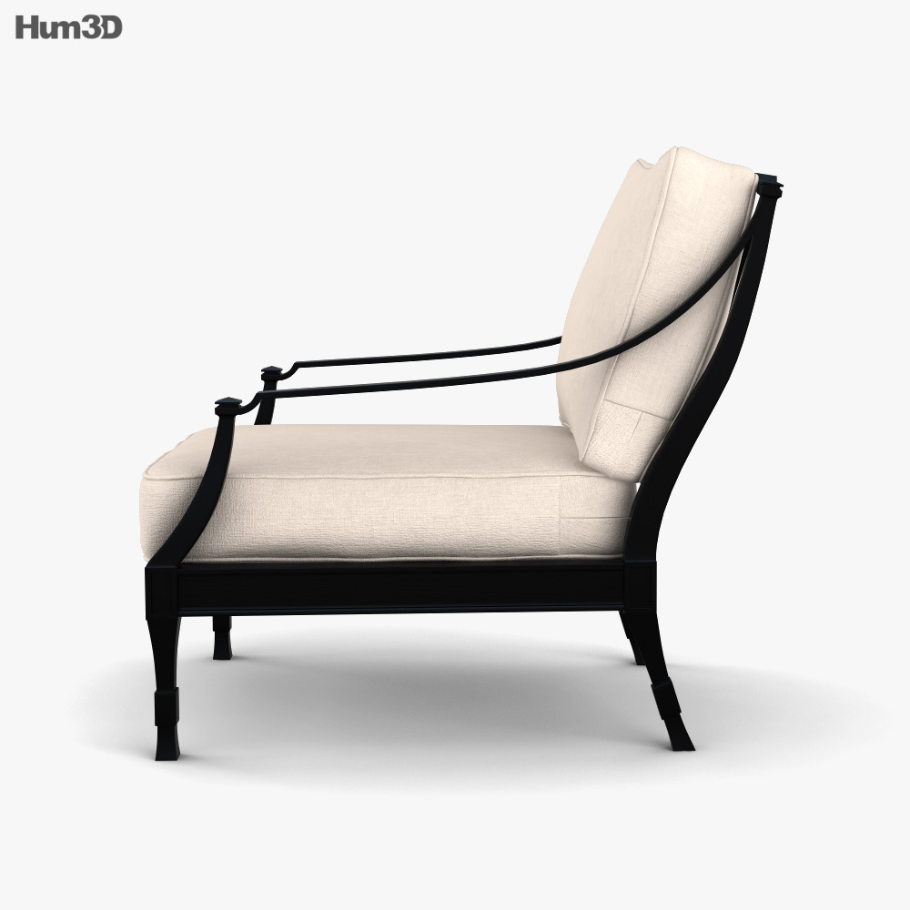 Restoration Hardware Antibes Luxe Lounge chair 3D модель Меблі на Hum3D