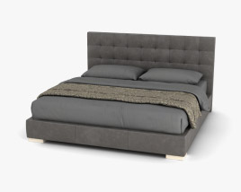 Restoration Hardware Modena パネルベッド 3Dモデル
