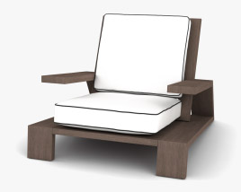 Restoration Hardware Olema Lounge chair 3D model