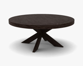 Restoration Hardware 1960s French X-Base Table 3D model