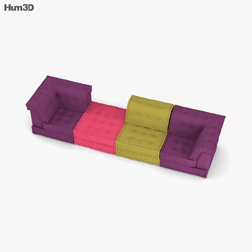Roche Bobois Mah Jong Sofá Modelo 3D - Muebles on Hum3D