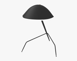Serge Mouille Tripod desk lamp 3D model
