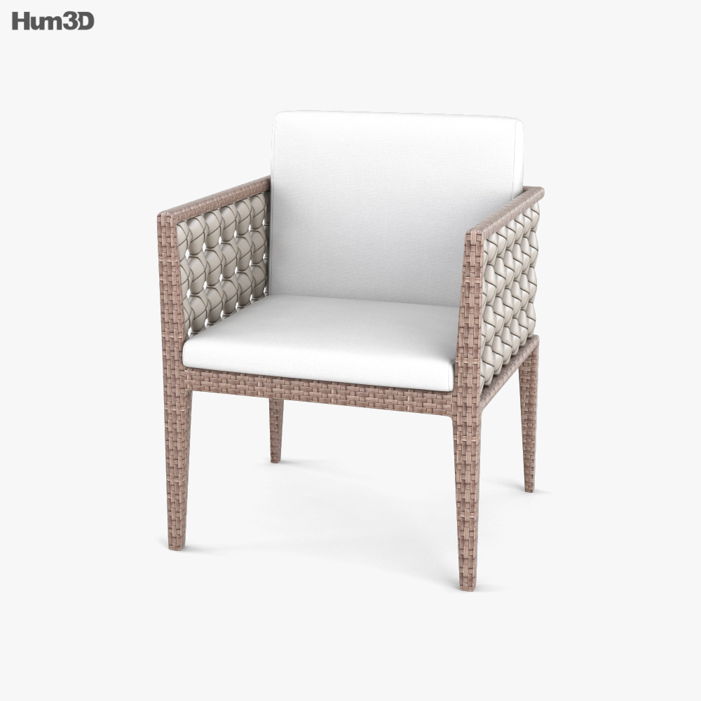 Skyline Design Heart Dining armchair 3D model
