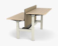 Steelcase Ology Bench Table 3D 모델 